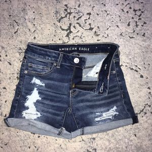 Next level stretched midi American eagle shorts